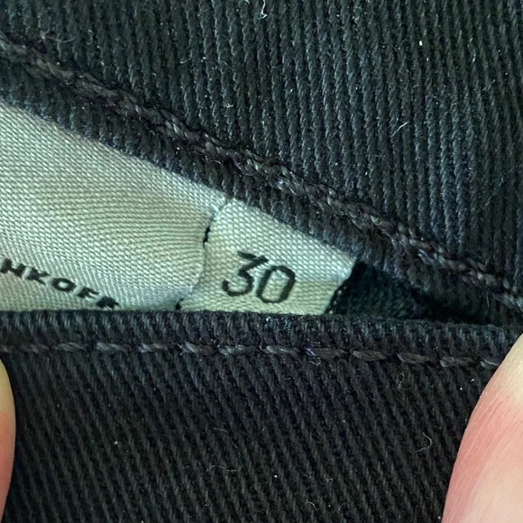 Rebecca Minkoff, Mid Rise Thompson Distressed Skinny Jeans, Black‎ - Picture 7 of 8